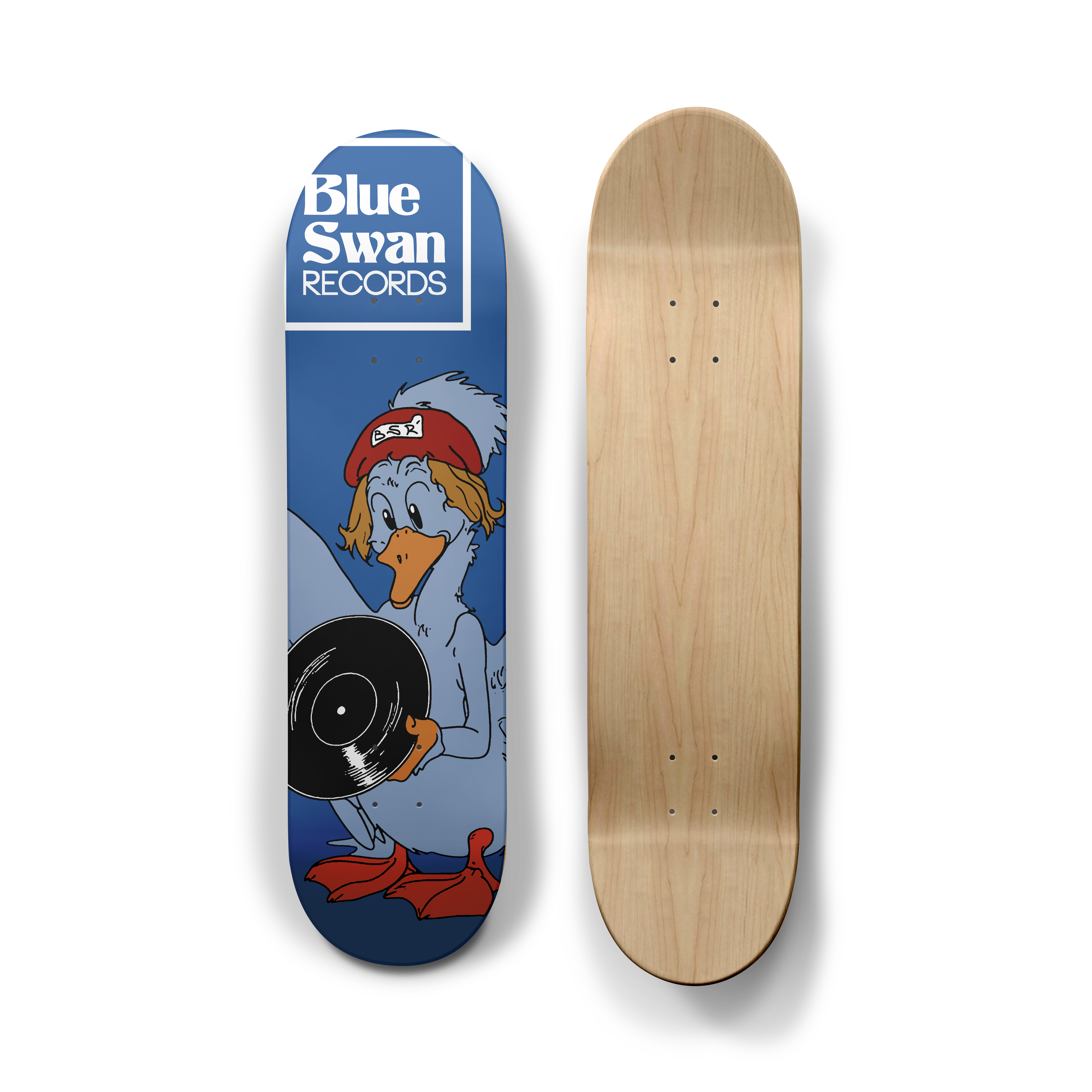 Blue Swan Records | Sunday Comic Swan Skateboard Deck